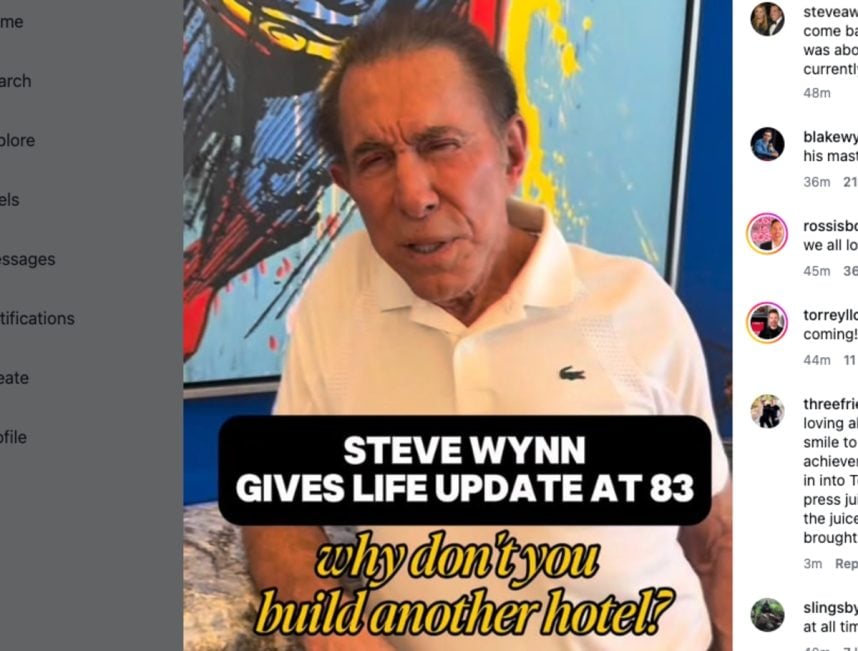 Steve Wynn casino resort Instagram